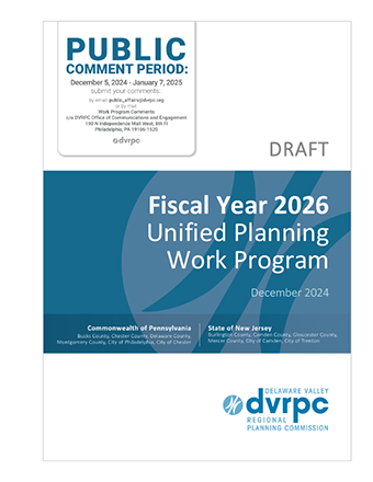 DVRPC FY26 Draft UPWP Cover
